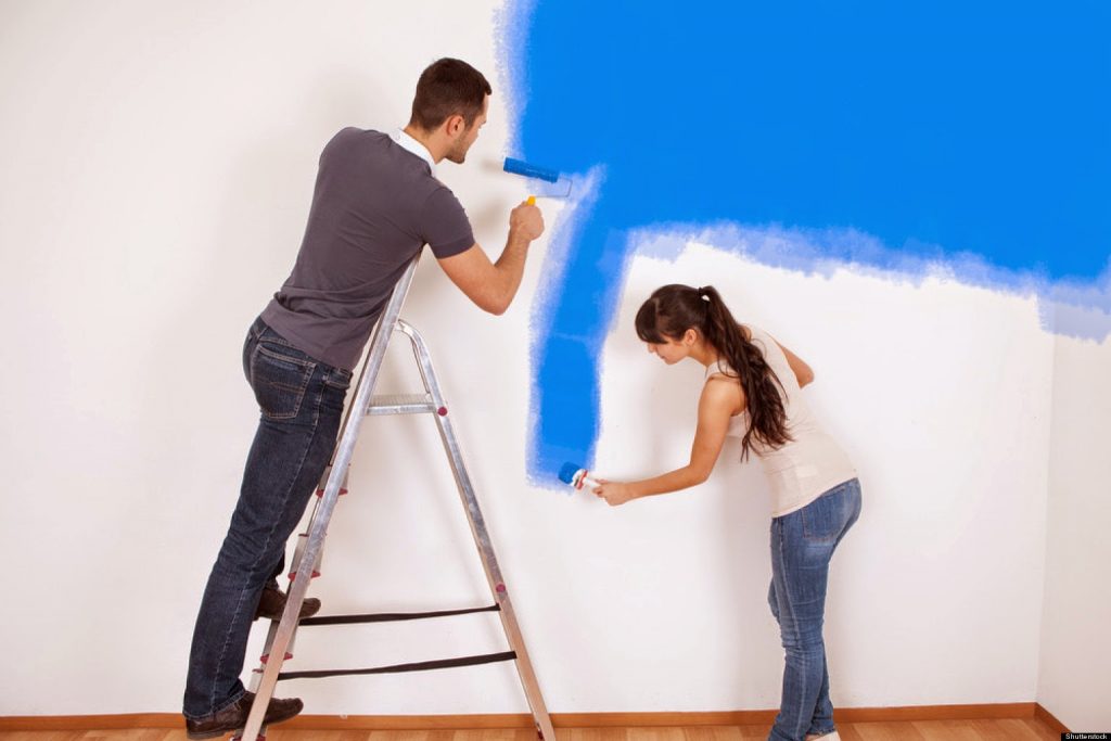 Bí quyết xử lý màu sơn tường cũ tại nhà